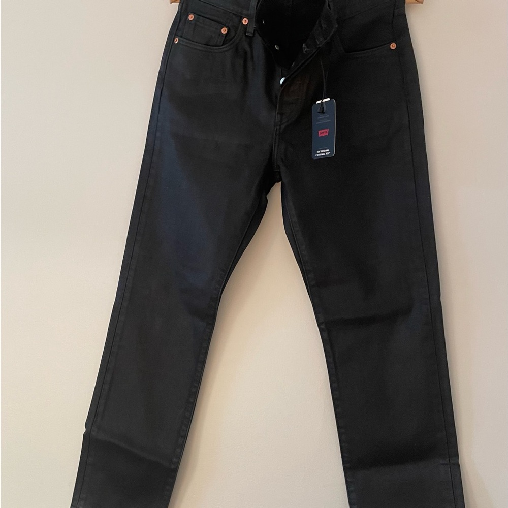 Levi's 501 waxed Black Jeans